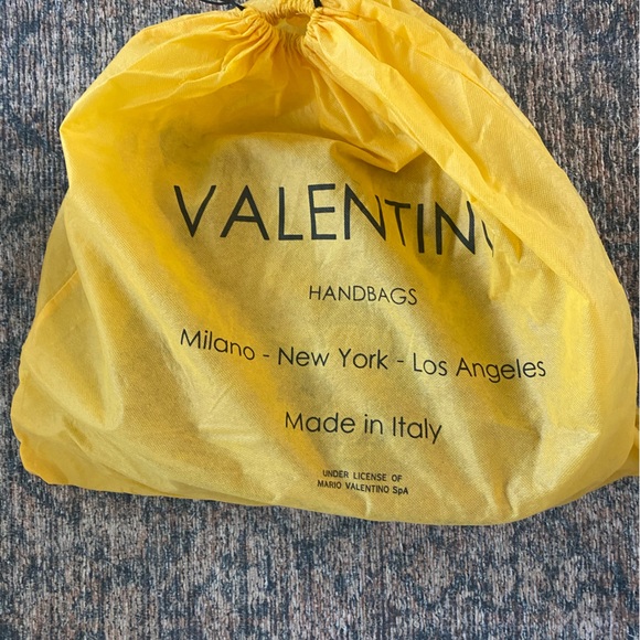 Valentino Lucy By Mario Leather Saddle Bag Brown Purse Shoulder Leather with Bag - Picture 14 of 14